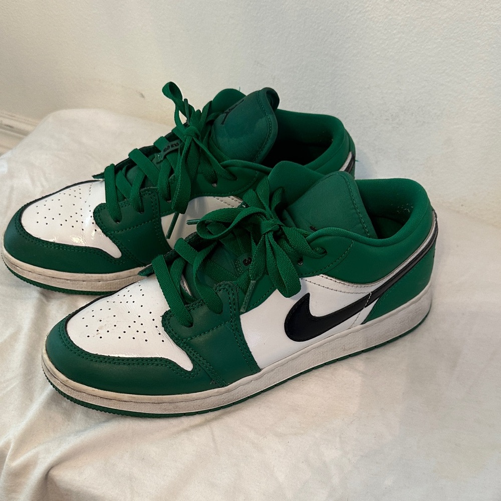 Nike Green and White Athletic Shoes